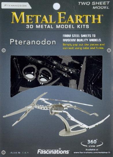Pteranodonte Pteranodon Skeleton Metal Earth 3D Model Kit MMS102 - 2
