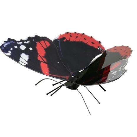 Farfalla Red Admiral Butterfly Metal Earth 3D Model Kit MMS129