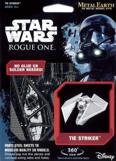 Fascinations Metal Earth Star Wars Rogue One Tie Striker 3D Metal Model Kit