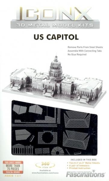 Campidoglio US Capitol Washington Metal Earth 3D Model Kit ICX002