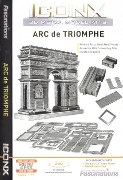 Arc de Trimphe Paris Arco di Trionfo Parigi Metal Earth 3D Model Kit ICX005 - 2