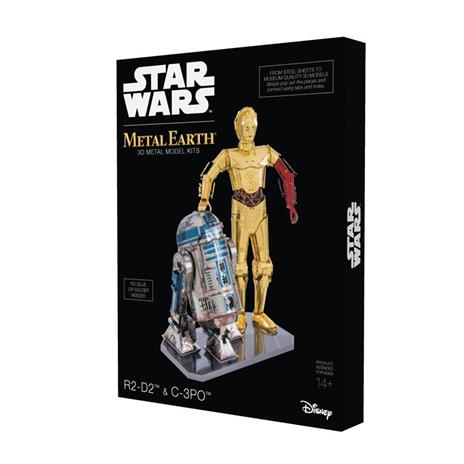 Star Wars C-3PO & R2-D2 Deluxe Colored Set Metal Earth 3D Model Kit MMG276
