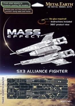 Mass Effect SX3 Alliance Fighter Metal Earth 3D Model Kit MMS310