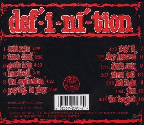 Definition - CD Audio di D.R.I. - 2