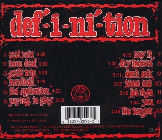 Definition - CD Audio di D.R.I. - 2