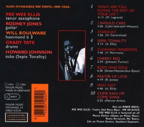 Sepia Tonality - CD Audio di Pee Wee Ellis - 2