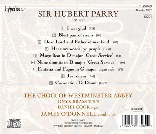 I Was Glad e altre opere corali - CD Audio di Westminster Abbey Choir - 2