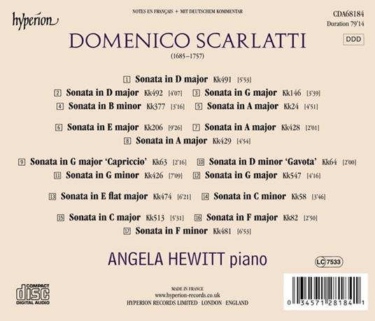 Sonate - CD Audio di Domenico Scarlatti,Angela Hewitt - 2