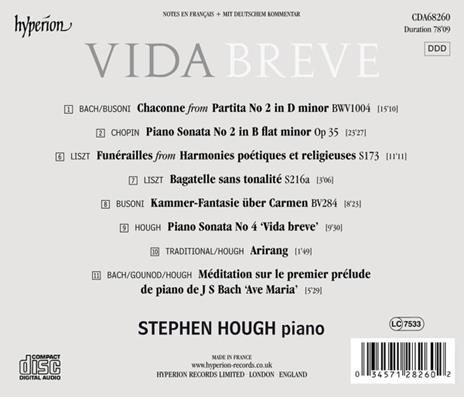 Vida Breve - CD Audio di Stephen Hough - 2