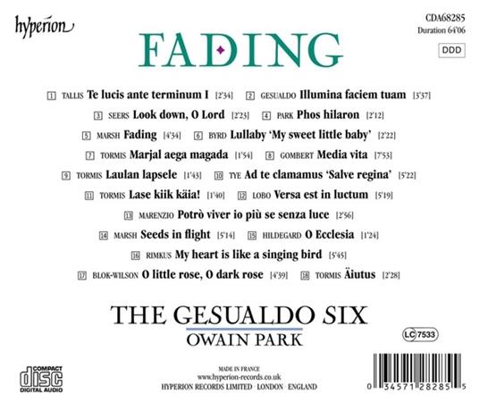 Fading - CD Audio di Gesualdo Six - 2