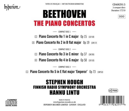 The Piano Concertos - CD Audio di Ludwig van Beethoven - 3