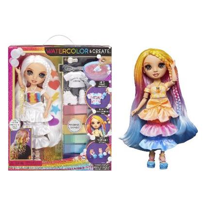 Bambola RAINBOW HIGH WaterColor & Create Doll Brown Eyes h.28cm 507598