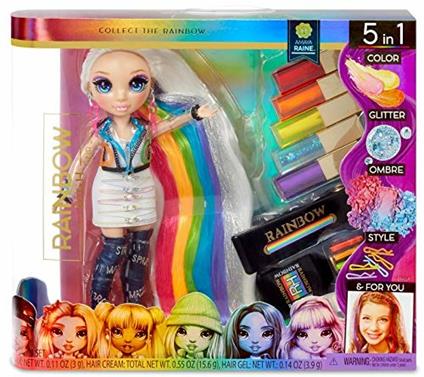 Rainbow Surprise High Hair Studio with Exclusive Rainbow Hair Doll 569329, Amaya Raine
