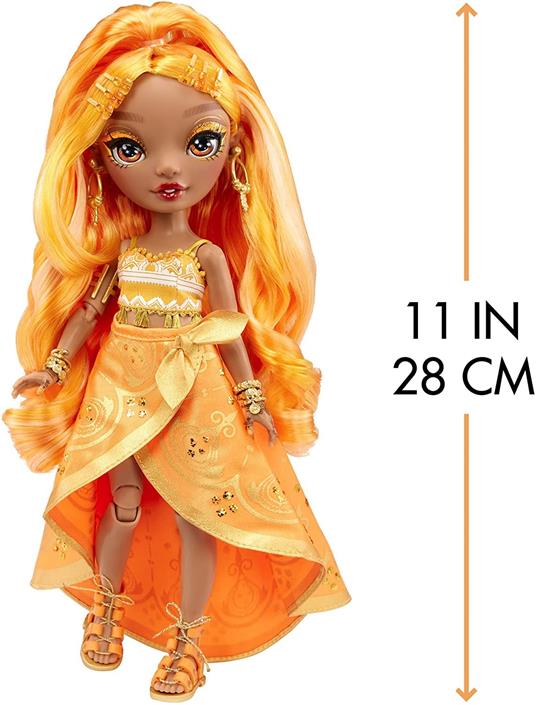 Rainbow High CORE Fashion Doll- Meena Fleur (Saffron) - 4