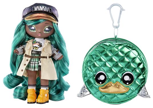 Na! Na! Na! Surprise 2-in-1 Fashion Doll and Purse Glam Series 2- Mallory Duckington (Mallard Duck) - 5