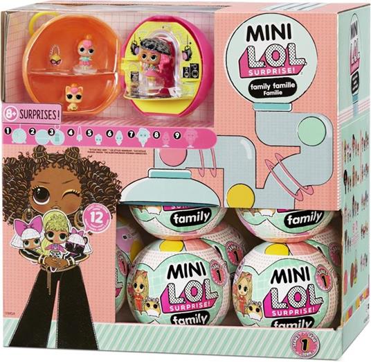 L.O.L. Surprise! OMG Mini Family Collection - ASSORTIMENTO - Mini Replica di Bambola alla Moda, Lil Sis e Animale Domestico, con Accessori e Confezione 2 in 1 - da Collezionare - età: 4+ Anni - 3