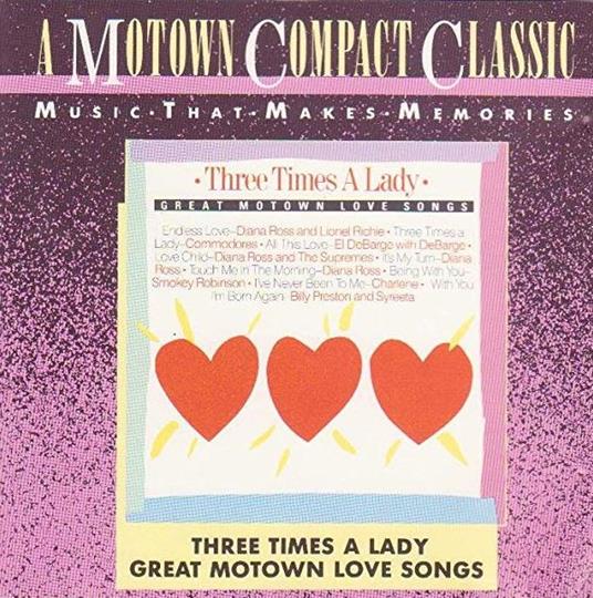 Motown. Three Time A Lady - Great Motown Love Songs - CD Audio