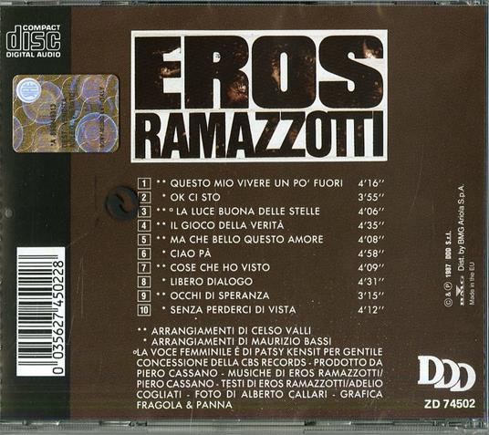 In certi momenti - CD Audio di Eros Ramazzotti - 2