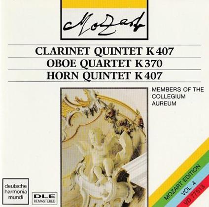 Clarinet Quintet K.407 - CD Audio di Collegium Aureum