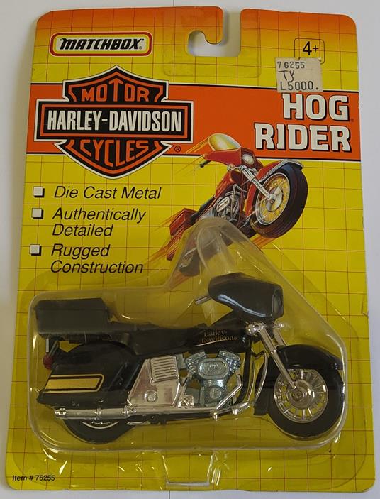 Matchbox Harley Davidson Hog Rider Modellino 12cm Diecast Metal