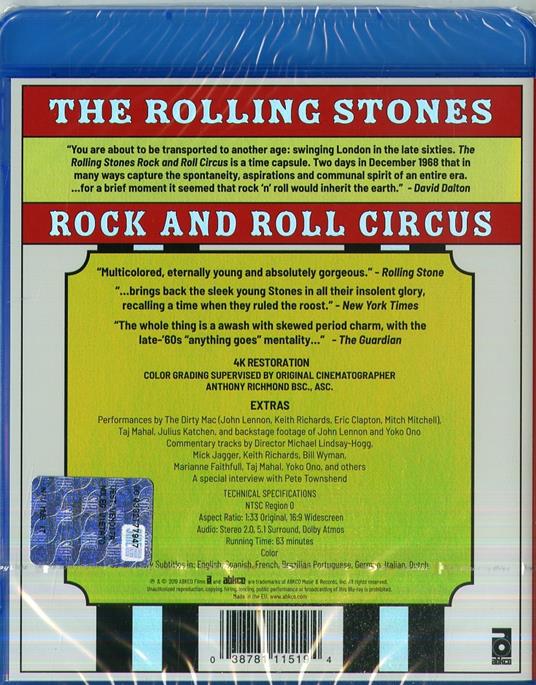 Rock and Roll Circus (Blu-ray) - Blu-ray di Rolling Stones - 2