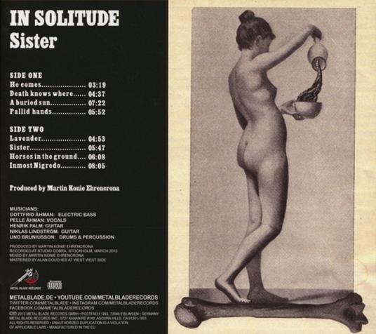 Sister (Limited Edition) - CD Audio di In Solitude - 2