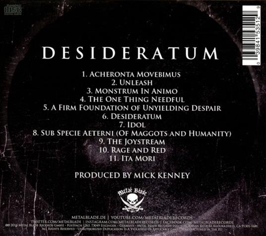 Desideratum - CD Audio di Anaal Nathrakh - 2