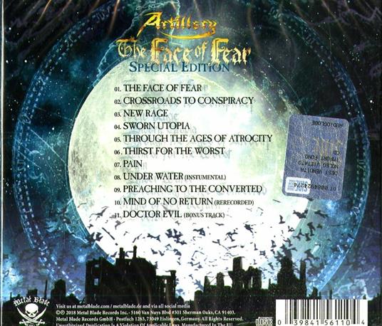 The Face of Fear - CD Audio di Artillery - 2