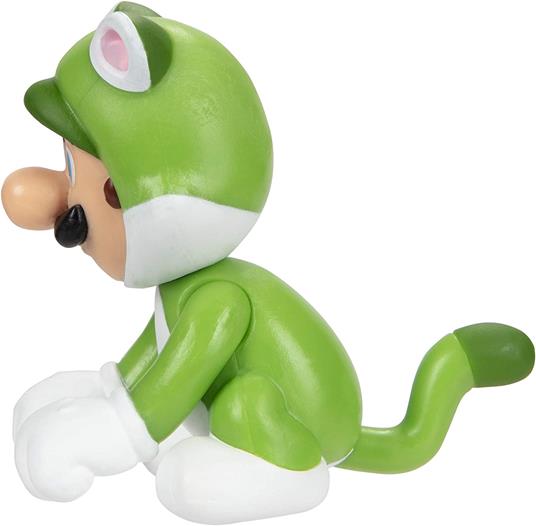 Nintendo Super Mario Cat Luigi Figura 6,5cm Jakks Pacific - 4