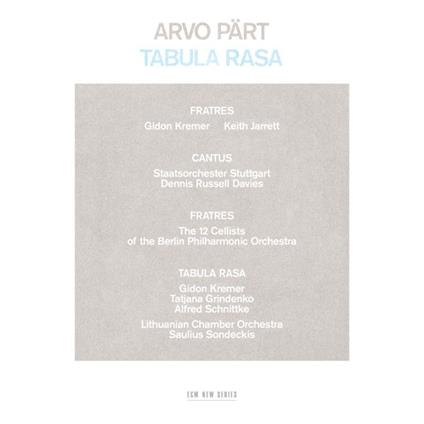 Tabula Rasa (Nuova Edizione) - Vinile LP di Arvo Pärt