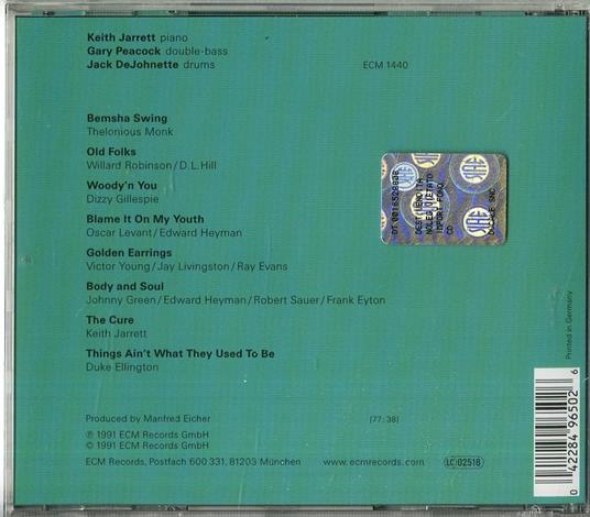 The Cure - CD Audio di Keith Jarrett,Gary Peacock,Jack DeJohnette - 2