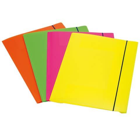Cartellina a 3 lembi FELLOWES cordonatura multipla con elastico A4 assortiti conf. da 4 – 1028001