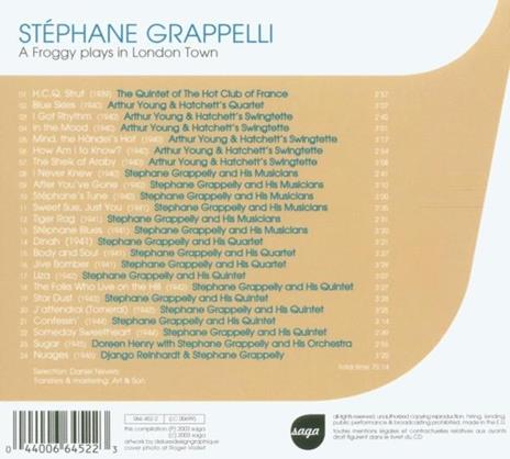 A Froggy Plays in London - CD Audio di Stephane Grappelli - 2