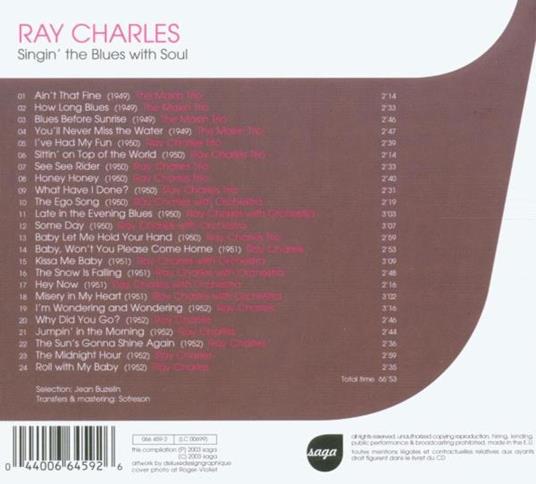 Singin' the Blues with Soul - CD Audio di Ray Charles - 2