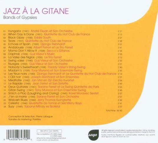 Jazz à la gitane - CD Audio - 2