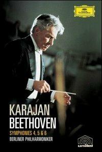 Ludwig Van Beethoven. Symphonies 4, 5 & 6 (DVD) - DVD di Ludwig van Beethoven,Herbert Von Karajan,Berliner Philharmoniker