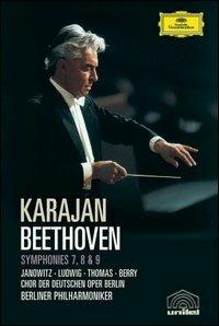 Ludwig Van Beethoven. Symphonies 7, 8 & 9 (DVD) - DVD di Ludwig van Beethoven,Herbert Von Karajan,Berliner Philharmoniker