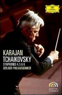Herbert Von Karajan. Pyotr Ilyich Tchaikovsky. Symphonies 4, 5, 6 (DVD) - DVD di Pyotr Ilyich Tchaikovsky,Herbert Von Karajan,Berliner Philharmoniker