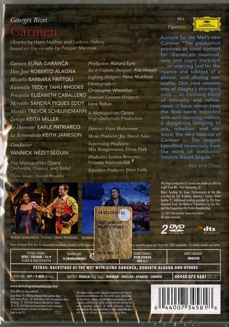 Georges Bizet. Carmen (2 DVD) - DVD di Georges Bizet - 2