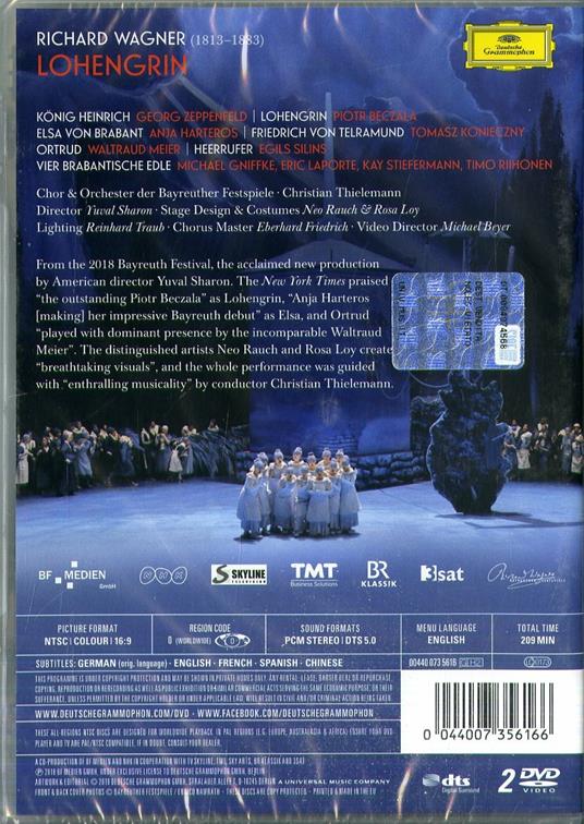 Lohengrin (2 DVD) - DVD di Richard Wagner,Christian Thielemann,Bayreuth Festival Orchestra,Piotr Beczala - 2