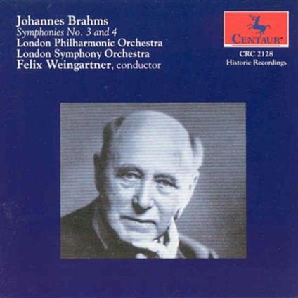 Symphony Nos. 3, 4 - CD Audio di Johannes Brahms