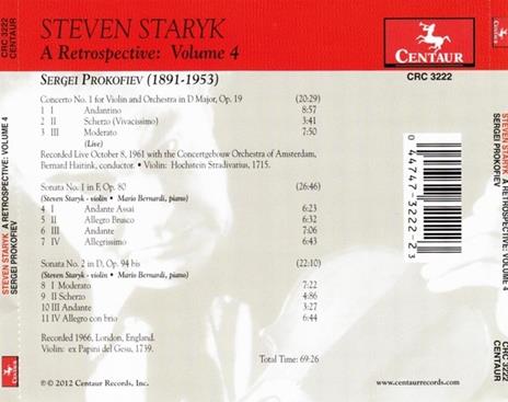 A Retrospective vol.4 - CD Audio di Steven Staryk - 2