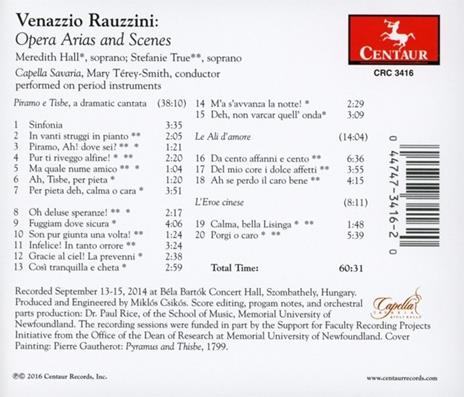 Opera Arias And Scenes - CD Audio di V. Rauzzini - 2