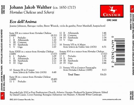 Hortulus Chelicus & Scherzi - CD Audio di J.J Walther - 3
