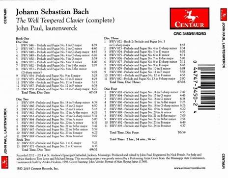 Il Clavicembalo Ben Temperato - CD Audio di Johann Sebastian Bach - 2