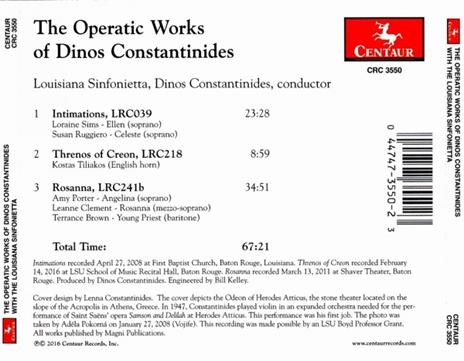 Operatic Works - CD Audio di Dinos Constantinides - 2