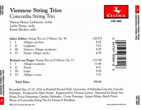 Viennese String Trios - CD Audio di Concordia String Trio - 2