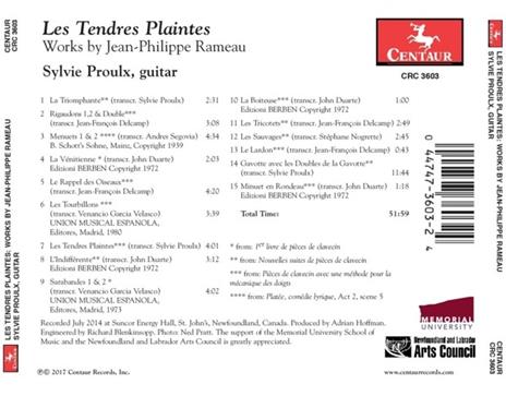 Les Tendres Plaintes - CD Audio di Sylvie Proulx - 2
