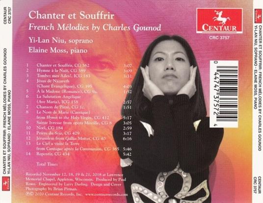 Chanter Et Souffrir - CD Audio di Yi-Lan Niu - 3
