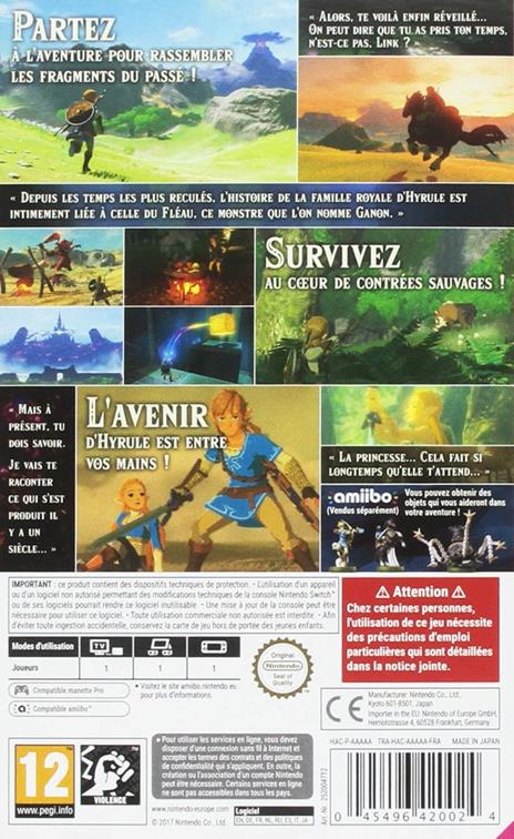 Nintendo The Legend of Zelda: Breath of the Wild Switch Standard Francese Nintendo Switch - 2